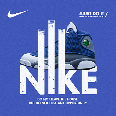 Hyped with Nike branding design graphic design social media post