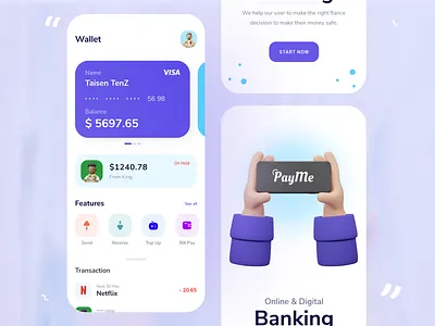 Mobile Banking App app app design app ui banking banking app finance mobile banking ui ui design wallet