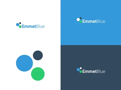 EmmetBlue Healthcare Automation Software Logo brand brand identity branding design flat design health tech healthcare healthcare technology logo logo design photoshop tech logo
