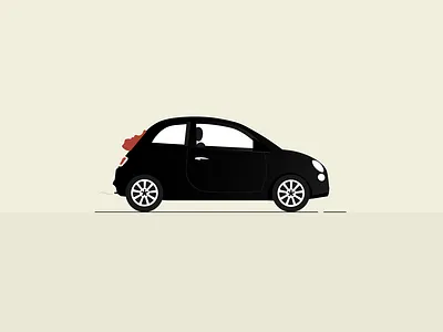 Fiat 500C black car car cute car fiat fiat 500c fiat car small car