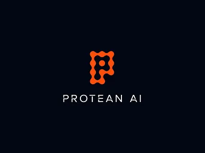 Protean ai logo concept ai company branding clean design digital flat graphic design logo logo mark logodesign logomark minimal minimalist modern p logo vector