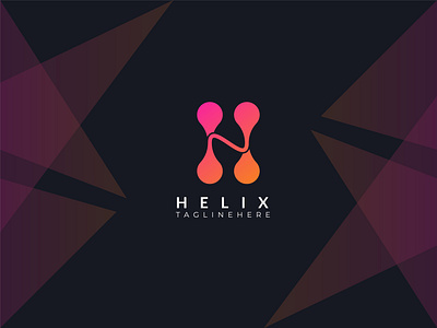 HELIX COMPANY best logo designer brand brand identity branding colorful logo conceptual logo corporate creative logo devignedge digital illustration human mobile app modern logo overlay purple technology typography logo ui vector web