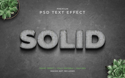 Realistic 3D Stone Cut Text Effect Mockup 3d cement design graphic design realistic stone text text effect text effects text mockup typography wall