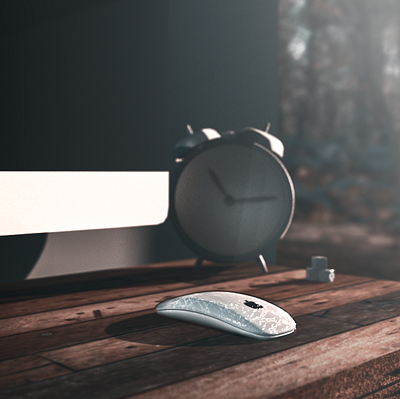 Clock and mouse