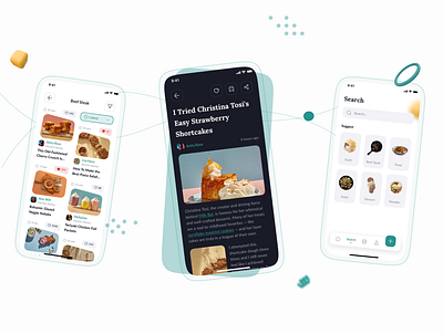 Kifota - Recipes & Cooking UI Kit app cook design food recipe search ui ui design uiux ux