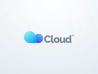 Cloud Logo blue brand branding cloud colorful data design identity illustration logo simple sky ui vector