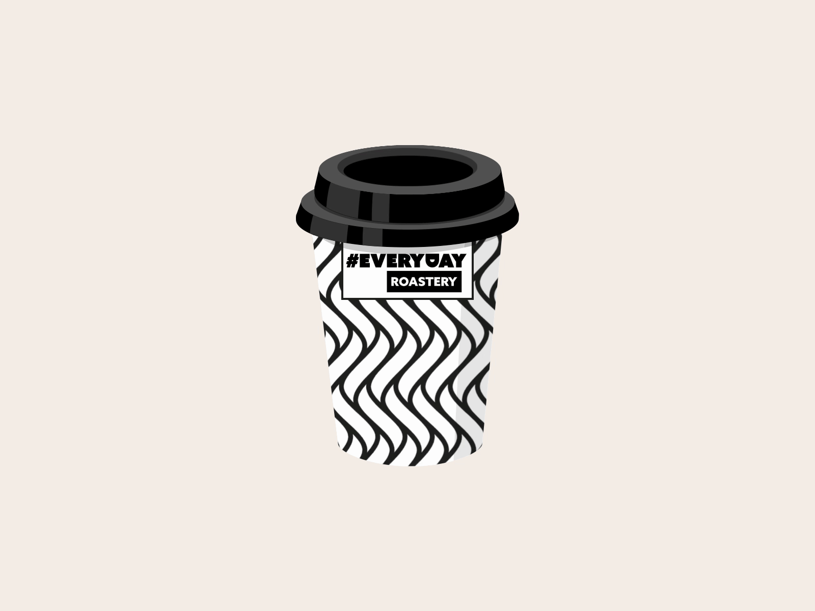 Everyday Roastery branding coffee dark roast delivery hero design everyday flat foodpanda illustration motion graphics roastery
