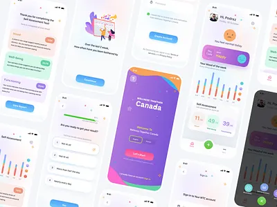 Mood App app design game design mobile app mood app ui