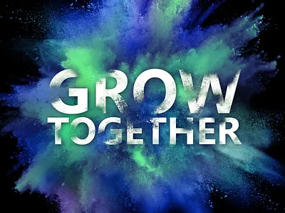 Grow Together design graphic design manipulation