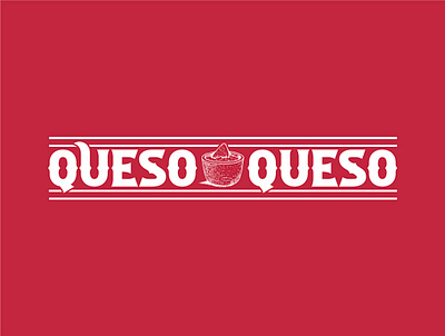 Selected Logo Concept - Queso Cheese Dip branding cheese cpg design enchiladas food and drink logo mexican food nachos queso queso cheese queso dip tacos typography