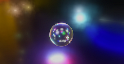 Crystal Ball 3d animation dreamy planet render sphere