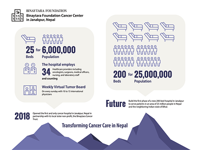 Infographic for non-profit graphic design hospital icons infographic nepal non-profit