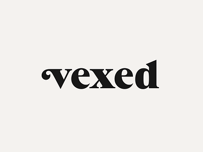 Vexed Logotype brand branding design literature logo logotype magazine typography