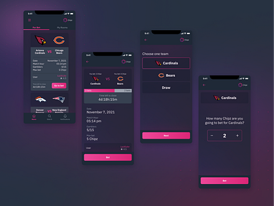 Bets in Ethereum design mobile product design ui ux