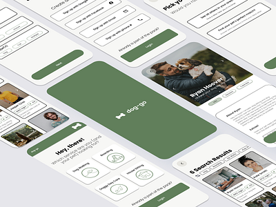 dog-go: A pet services app dog dog walking app figma pet product design prototype ui ux ux research
