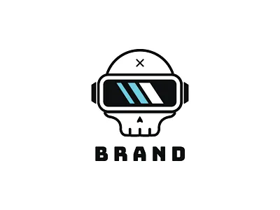 VR Skull Logo branding bussines logo communications logo design game logo logo logo design mascot logo skull logo tech logo technology logo unique logo video game logo virtual reality logo vr logo vr skull logo
