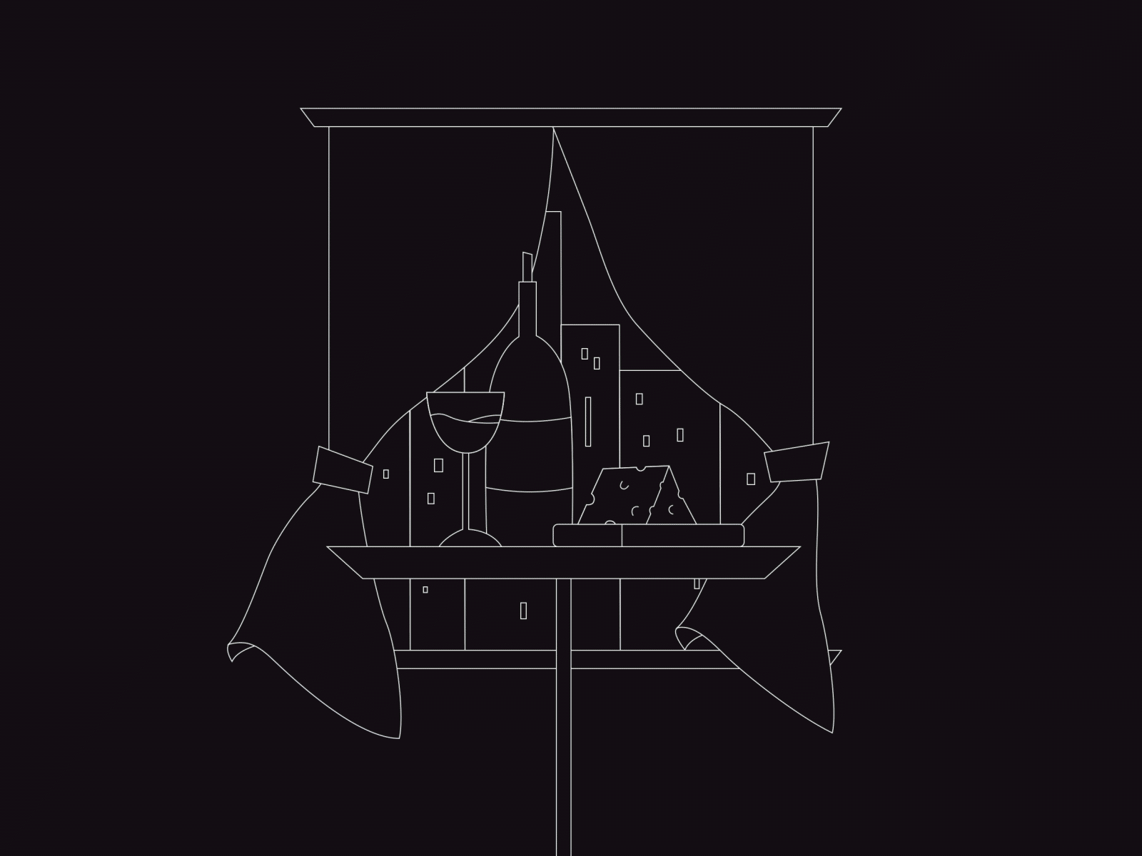 wine and cheese after effects animation cel animation illustration motion graphics traditional animation wine and cheese