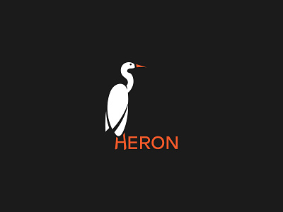 Heron Logo branding design illustration logo logo design vector