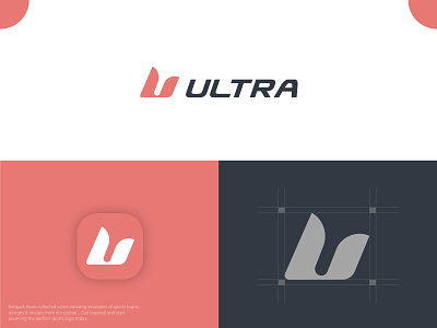 ULTRA LOGO branding custom logo icon identity logo logo mark logodesign mark minimal sports symbol vector