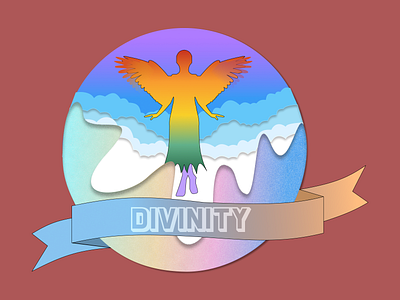 Coin #9: Divinity angel coin concept dailyuichallenge design divinity illustration series sky vector