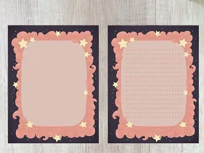 Cute Night Star clouds cute download for sale kawaii magical printable selling sky stars stationary