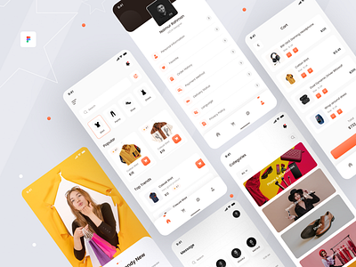 E-commerce - Mobile App (Part 1) 2020 trend app app design branding creative e commerce e commerce app e commerce design e commerce shop fashion fashion app interface minimal mobile app mobile app design mobile design mobile ui ui uiux ux