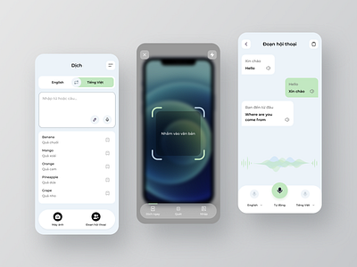 Translator Mobile App language mobile app translator ui ui design