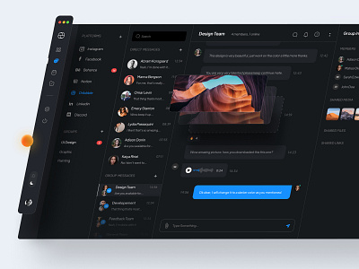 Social Media Messages Manager dashboard design mac manager messenger minimal social ui ux web website