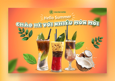 Viva company drink advertisement branding graphic design
