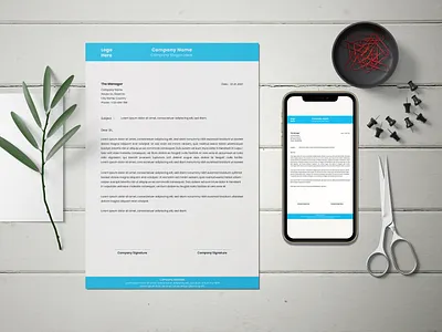 Letterhead Design a4 branding business card company corporate identity creative design flyer graphic design invoice letterhead letterhead design professional stationery visiting card