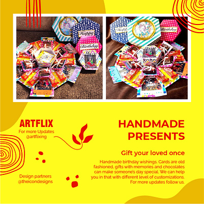 ARTFLIX handmade gift social media posts design gajjar parth parth gajjar sankalp sankalp jariwala sankalpjariwala social media social media post theicondesigns theicongroup