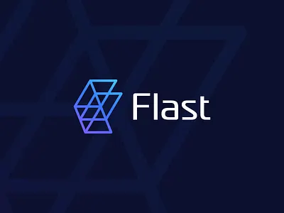 Flast Logo branding company logo design graphic design logo logo design minimal techlogo technology logo