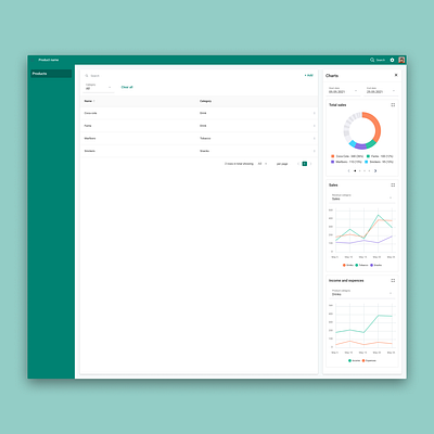 Donut chart with pagination chart design dunut interface ui ux web webapp