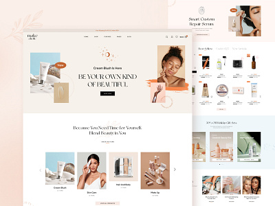 Cosmetics and Beauty Online Store - Makeaholic WordPress Theme aesthetic beauty business cosmetics creative design ecommerce envato minimal modern online store perfume psd theme ui ux webdesign website woocommerce wordpress