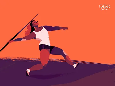 Tokyo 2020 character design characters games illustration javelin javelin throw olympic games olympics sports