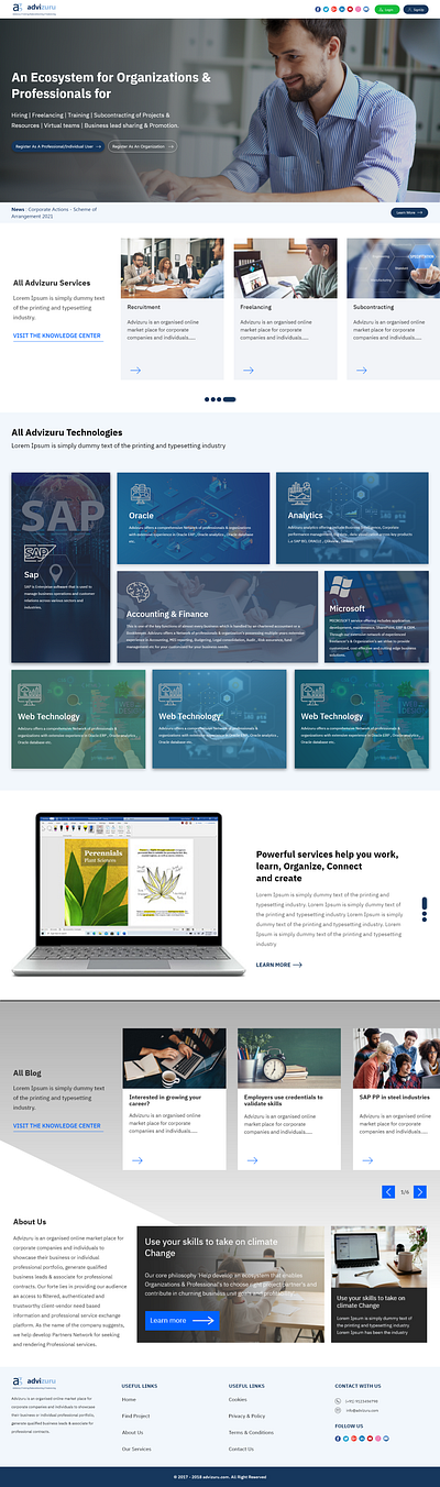 Job Portal System app book appointment branding consultancy design flat ui