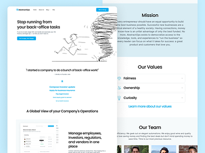 AbstractOps - Marketing Website clean clean ui design marketing marketing web design marketing website design ui ui design uidesign ux ux design web design website design