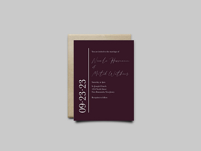 Organic Wedding Invitation