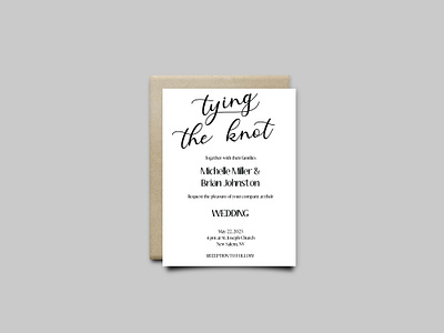 Black & White Wedding Invitation