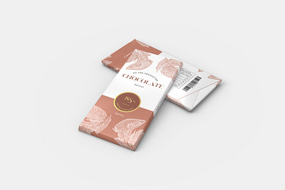 Chocolate Packaging Mockup 2 3d art chocolate design mockup packaging print realistic stack