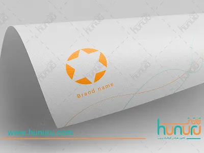 logo farsi hunuru illustration logo orange persian