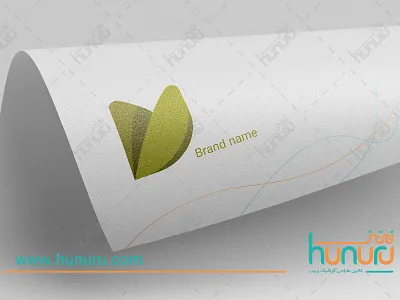 logo farsi green green logo hunuru illustration logo persian