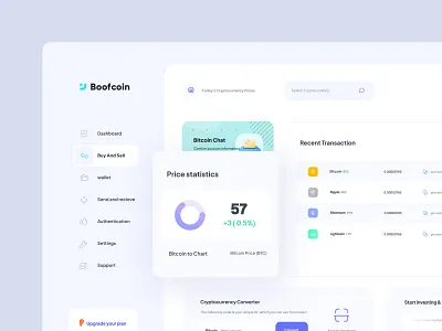Crypto Exchange - Dashboard admin binance bitcoin blockchain btc coin crypto crypto currency crypto wallet cryptocurrency dark dark light theme dashboard exchange light nft statistics trading web application web platform