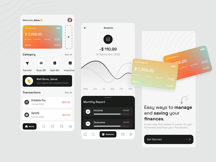 Finance Mobile App by AM Design for Duxica on Dribbble