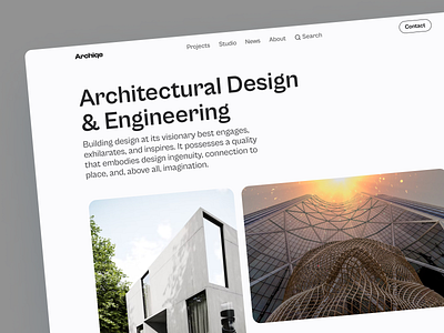 Architecture & Engineering Website agents architect company design designer gird design interior minimal modern products design saas tanjimworks typography ui ui design ux ux design website