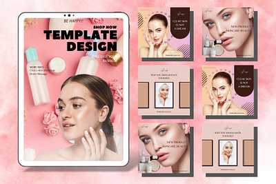 Skincare Templates Social Media 06 advertisement beauty beautycare beautyskin beautyskincare branding cosmetics design health instagram instragrampost logo product productskincare skincare spa