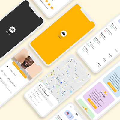 Captain - A Ride Sharing App branding design figma mobile app mobile app design ride ride sharing app ui ux