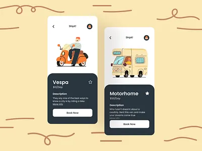 Templates for Car Rental Apps branding design illustration illustration design illustrations illustrations／ui illustrator logo ui ux