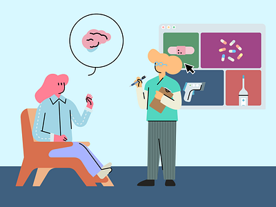 The doodle doctor will see you now! branding design illustration illustration design illustrations illustrations／ui illustrator logo ui ux