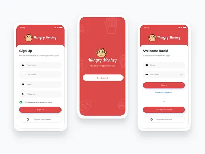 Hungry Monkey ui ui design uidesign